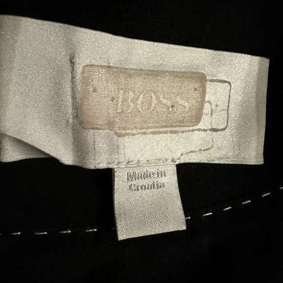 BOSS by Hugo Boss Dapena V-Neck Colorblock Black Sheath Dress Size 4 - Picture 11 of 14